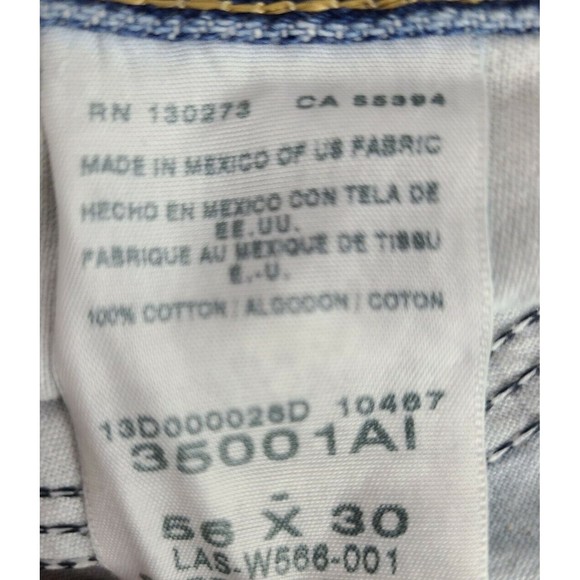 Wrangler Rugged Wear Mens (56 x 30) Big & Tall Blue Jeans Flat Front Medium Wash - Picture 9 of 10